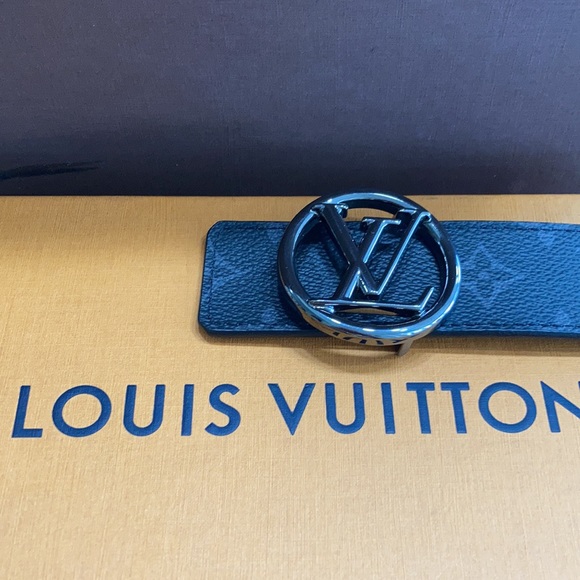 Louis Vuitton men’s belts Black Monogram - Picture 5 of 12